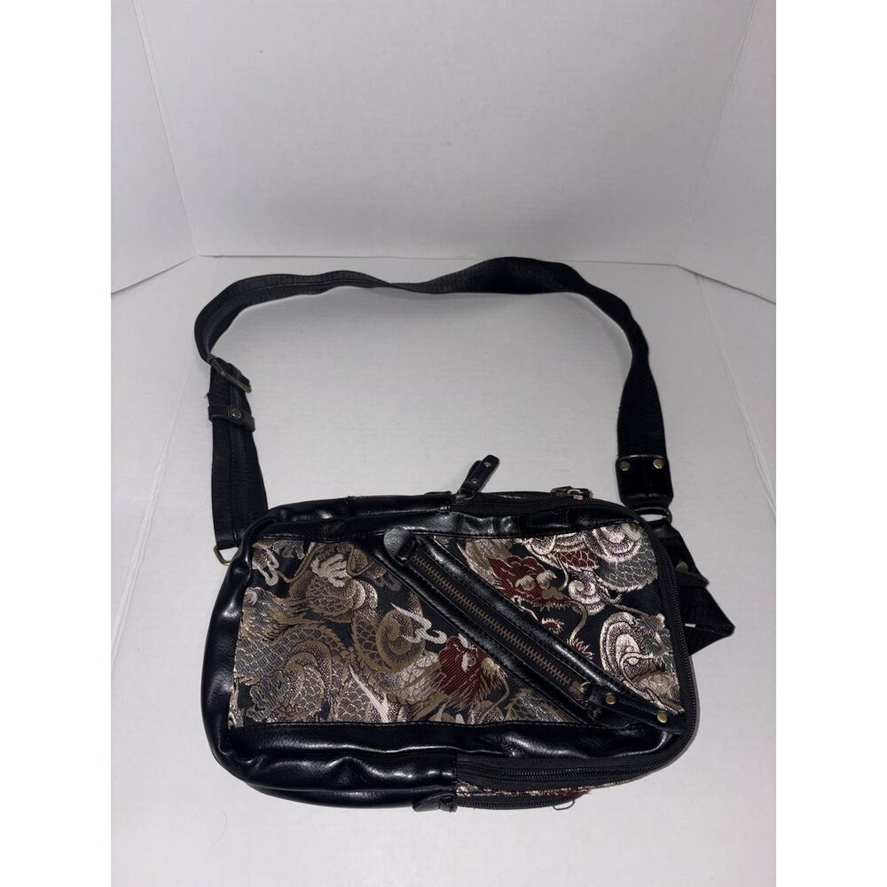 Ken Onishi Ripple B38 Model With Brocade Faux Leather Body Bag